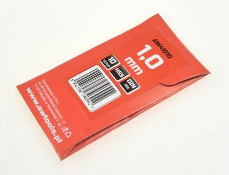AWTOOLS WIERTŁO METAL BIAŁE  1,0mm/10szt.