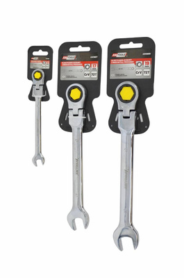 AWTOOLS KLUCZ PŁASKO-OCZKOWY Z GRZECHOTKĄ PRZEGUBOWY 16mm