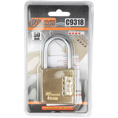 KŁÓDKA NA SZYFR ZŁOTA 50MM RICHMANN EXCLUSIVE C9318