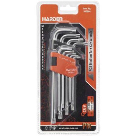 275610103 ZESTAW KLUCZY TRZPIENIOWYCH TORX HARDEN