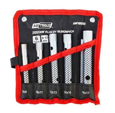 AWTOOLS KLUCZE RUROWE  6szt. /8mm-17mm/