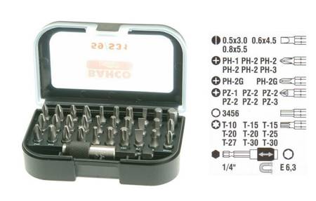 BAHCO KOŃCÓWKI MIX KOMPLET 31 elem. 59/S31