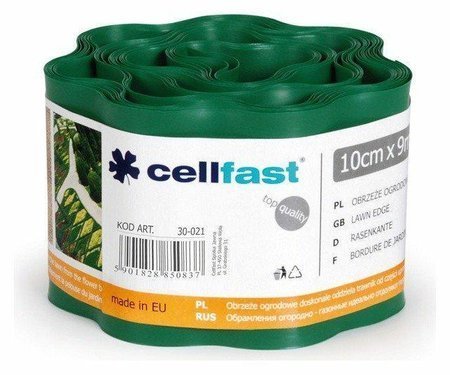 CELLFAST OBRZEŻA TRAWNIKA 20cm x 9m CIEMNA ZIELEŃ