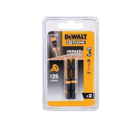 DEWALT KOŃCÓWKA UDAROWA T25x50 /2szt. EXTREME IMPACT TORSION