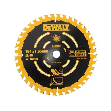 DEWALT PIŁA TARCZOWA DO ZAGŁĘBIARKI 184mmx40zx16mm