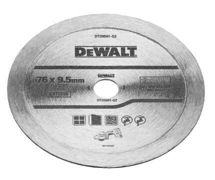 DEWALT TARCZA DIAM.PEŁ.  76mm x9,6mm DO DCS438