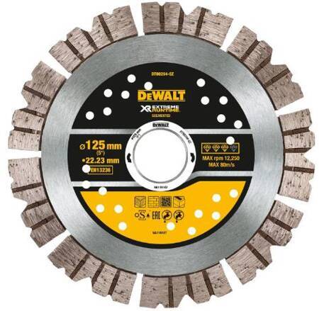 DEWALT TARCZA DIAM.SEG. 125x1,3x22,2mm  EXTREME