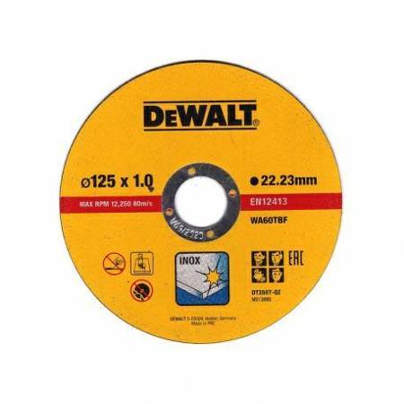 DEWALT TARCZA METAL 125x1,0mm /10szt. METALOWE PUDEŁKO