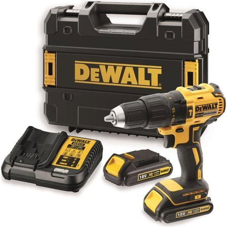 DEWALT WIERTARKO-WKRĘTARKA UDAROWA 18V 65/26Nm 2x1,5Ah LI-ION BRUSHLESS DCD778S2T