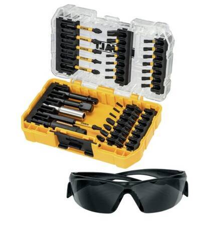 DEWALT ZESTAW KOŃCÓWEK FLEXTORQ 38cz. +OKULARY