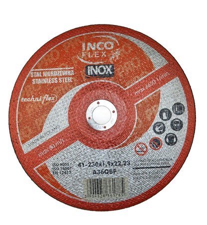 INCOFLEX TARCZA DO METALU INOX 230 x 1,9mm