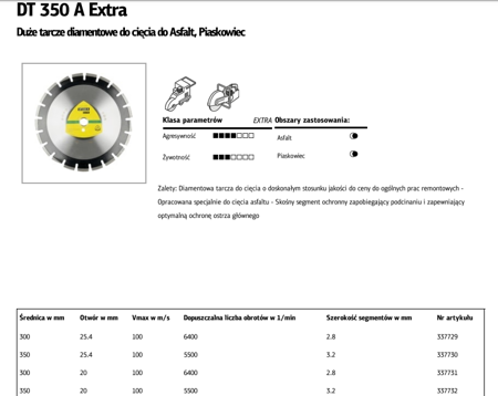 K.TARCZA DIAM.SEG.350x3,2x25,4   DT350AB