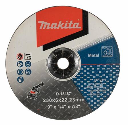 MAKITA TARCZA DO SZLIFOWANIA METALU 230mm x 6mm A24R