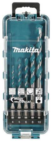 MAKITA ZESTAW WIERTEŁ UNIWERSALNYCH 1/4" HEX  /5szt.