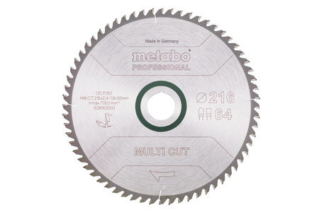 METABO PIŁA TARCZOWA HW/CT 216x30x64z    MULTI CUT PROFESSIONAL