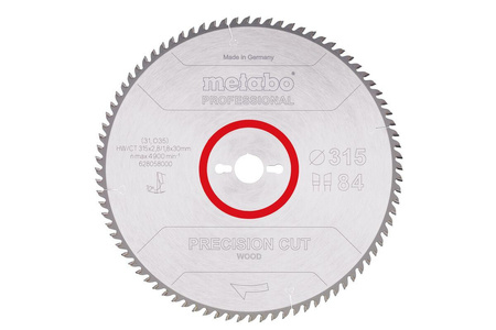 METABO PIŁA TARCZOWA HW/CT 315x30x84z    PRECISION CUT WOOD PROFESSIONAL