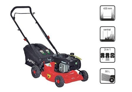 NAC KOSIARKA SPALINOWA BEZ NAPĘDU 42cm BRIGGS & STRATTON 125cc  LP42-450E