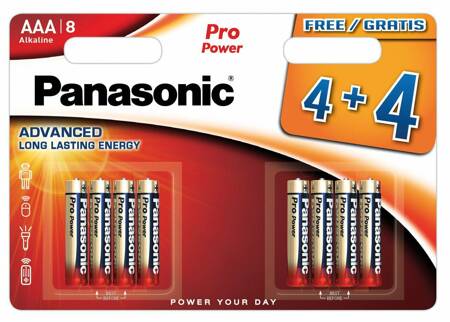 PANASONIC BATERIA ALK.LR03E/BL8szt.