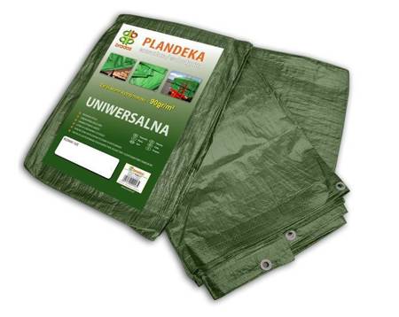 PLANDEKA WZMOCNIONA ZIELONA 90g  8 x 10m BRADAS