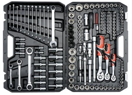 YATO KOMPLET KLUCZY 150 elem. XXL  1/4" - 3/8" - 1/2"  38811