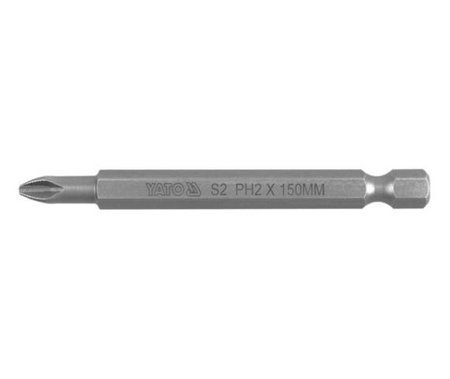 YATO KOŃCÓWKA / BIT 1/4" PH2 x 150mm HRC 58-62 S2  0486