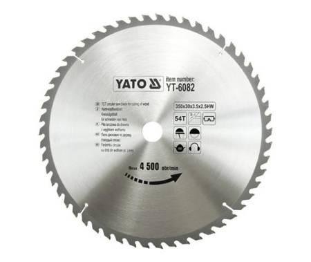 YATO PIŁA TARCZOWA WIDIOWA 350x30mm  54-ZĘBY  6082