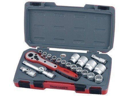 Zestaw kluczy nasadowych 6-kątnych 1/2" (21 elementów) TENGTOOLS T1221-6 (167240209)