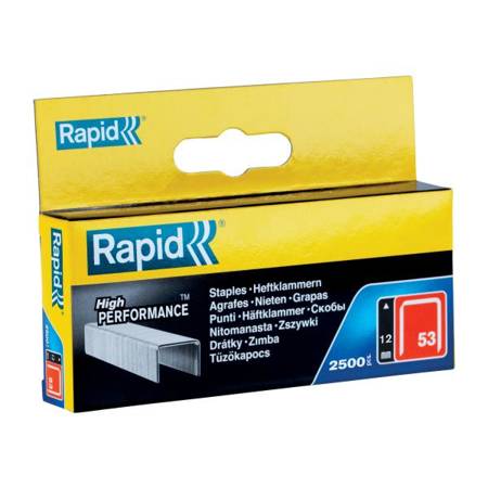 Zszywki Rapid z drutu cienkiego nr 53 (12 mm) - opakowanie 2500 szt. RAPID-11859625