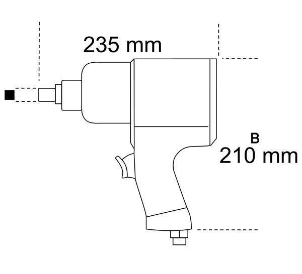 BETA KLUCZ UDAROWY PNEUMATYCZNY 1/2" 1750Nm 1927P