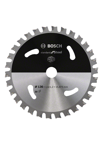 BOSCH PIŁA STANDARD.STAL 136x15,875x30z ACCU