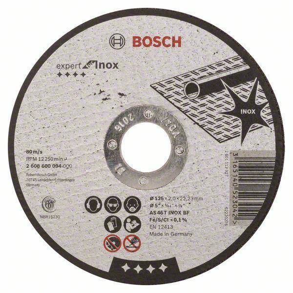 BOSCH TARCZA MET.125*2,0*22   AS 46 T INOX BF