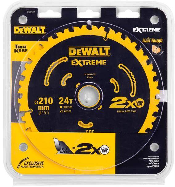 DEWALT PIŁA TARCZ.210x30mmx24z