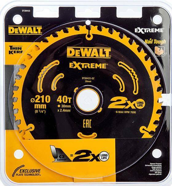 DEWALT PIŁA TARCZ.210x30mmx40z