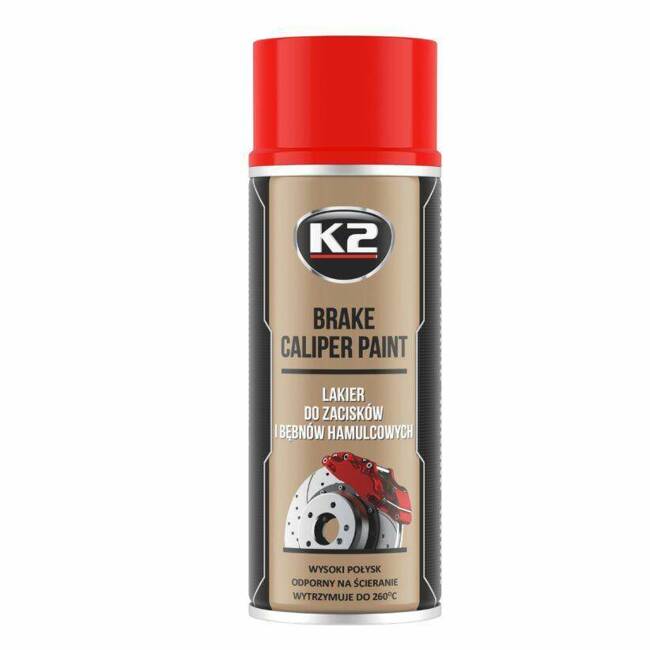 K2 LAKIER BRAKE CALIPER SPRAY - CZERWONY 400ml