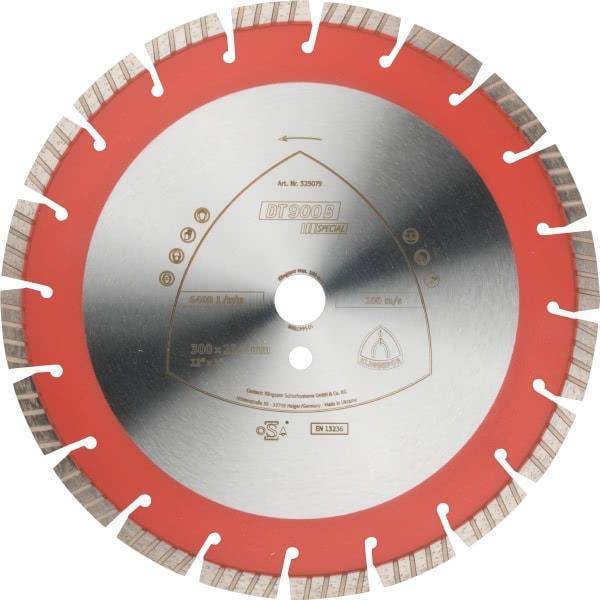 KLINGSPOR TARCZA DIAMENTOWA SEGMENTOWA 350mm x 3,0mm x 25,4mm   DT900B