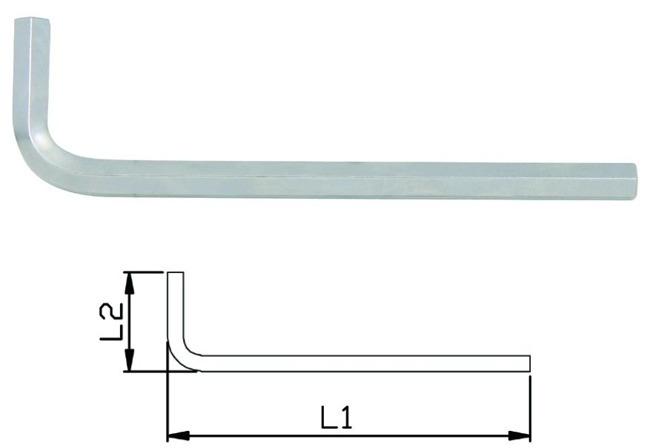 Klucz ampulowy gięty długi 12 mm Jonnesway H02M112