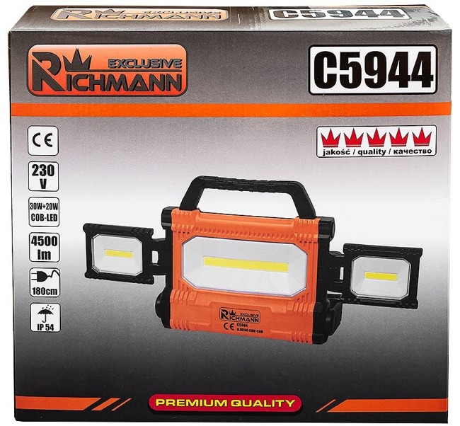 Lampa halogenowa 30W +2-W COB LED Corona / Richmann Exclusive C5944