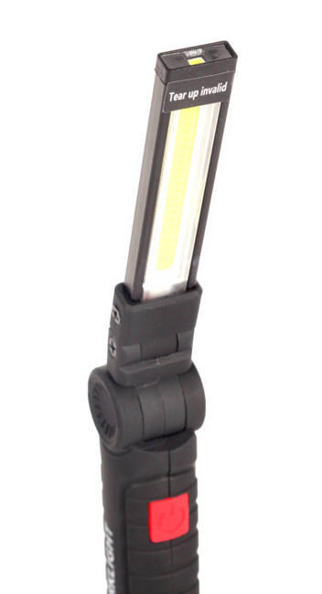 Lampa warsztatowa akumulatorowa LED COB, 900 lm, z latarką, mała