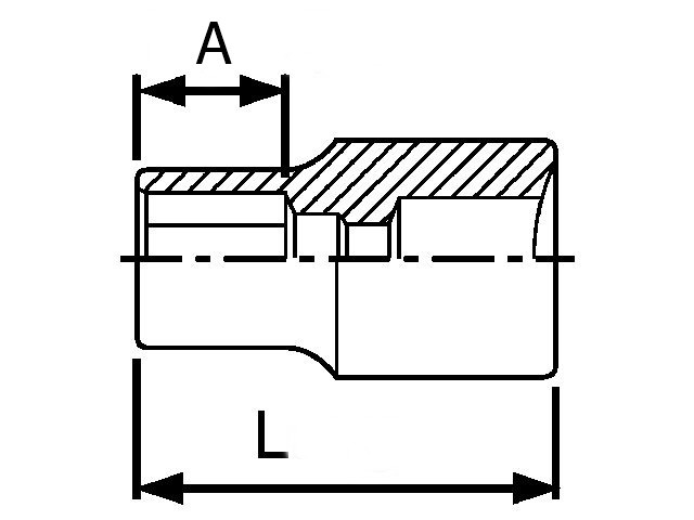 Nasadka 6-kątna calowa 1/4" TengTools