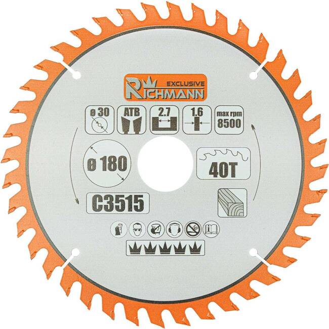 PIŁA TARCZOWA WIDIOWA DO DREWNA 300x30 MM 60 ZĘBÓW RICHMANN EXCLUSIVE C3531