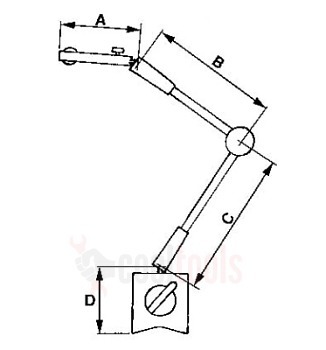 Statyw pomiarowy 330 mm Limit 119080208