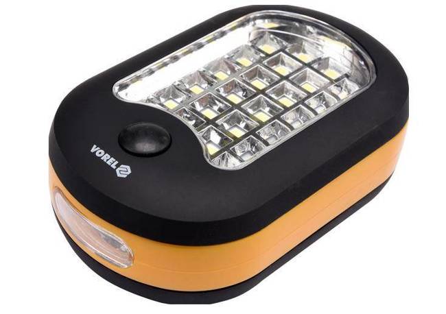 VOREL LAMPA RĘCZNA 24+3 LED   82731