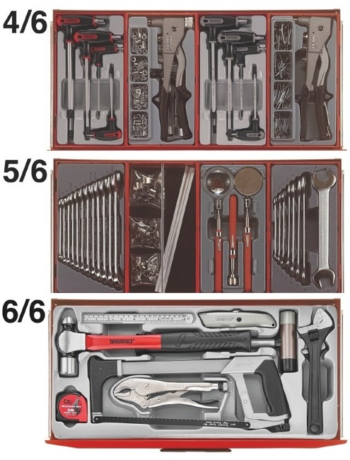 Wózek narzędziowy Tengtools 1001 narzędzi TCMM1001N