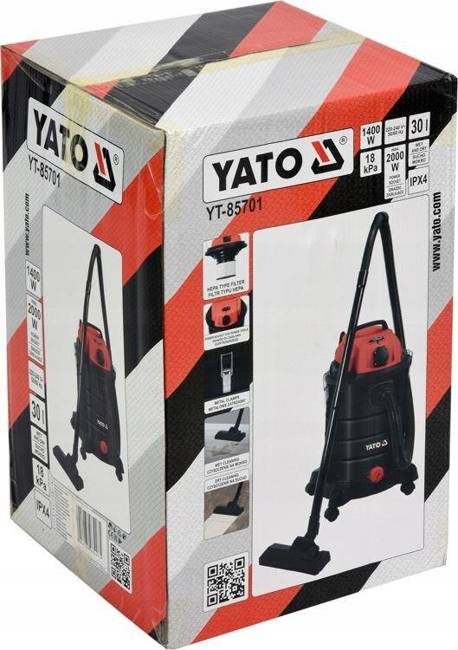 YATO ODKURZACZ WARSZTATOWY  1400W / 30L