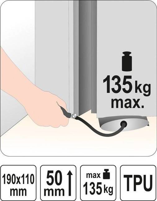 YATO poduszka montażowa do 135 kg (190x110mm) YT-67382