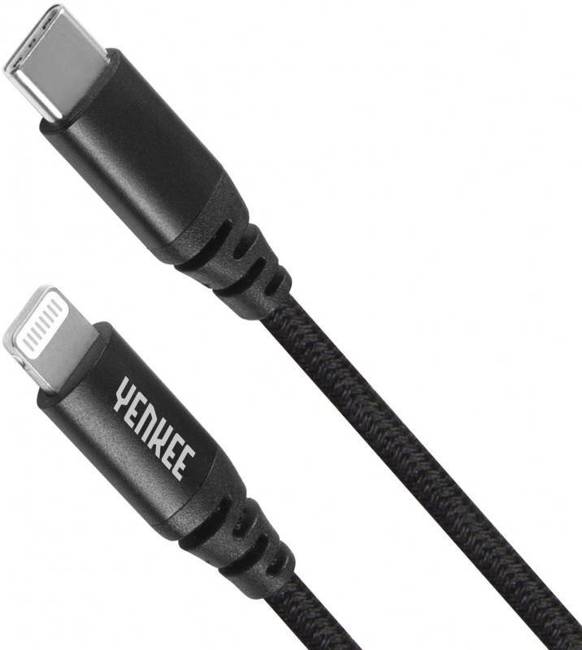 YCU 631 BK USB C / lightning 1m YENKEE