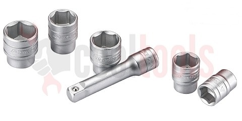 Zestaw 19 elementowy kluczy nasadowych z chwytem 3/8" TENGTOOLS TT3819 (03520103)