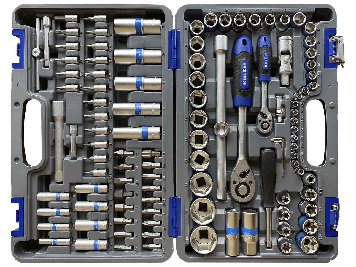 Zestaw kluczy nasadowych 1/4" 1/2" 108 szt. King Roy CTL00248