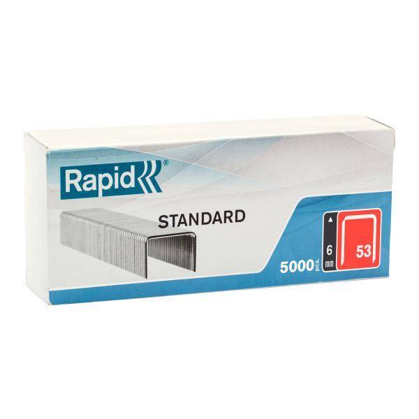 Zszywki Rapid z drutu cienkiego nr 53 (6 mm) - opakowanie 5000 szt. RAPID-40108657