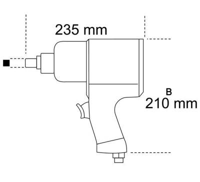 BETA KLUCZ UDAROWY PNEUMATYCZNY 1/2" 1750Nm 1927P